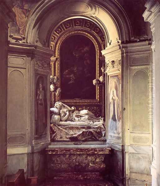 The Blessed Lodovica Albertoni Oil Painting by Gian Lorenzo Bernini