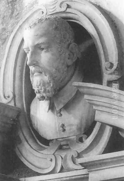 Bust of Giovan Battista Santoni Oil Painting by Gian Lorenzo Bernini