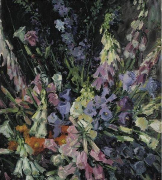 Blumennstuck Oil Painting by Ernst Reinhard Zimmermann