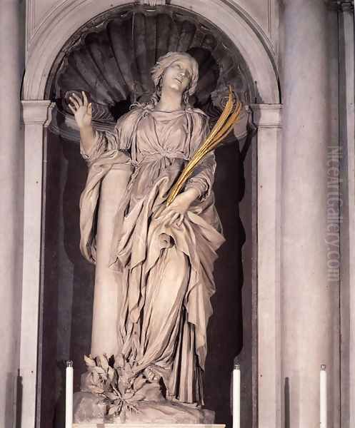 Saint Bibiana Oil Painting by Gian Lorenzo Bernini