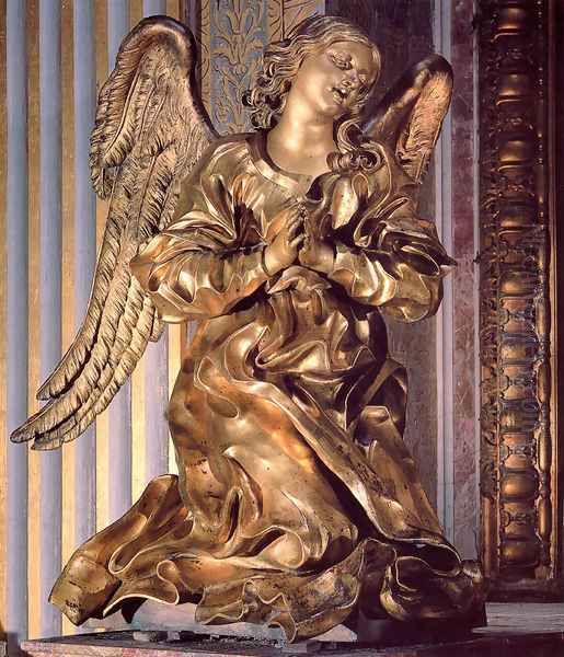 Altar of the Cappella del Sacramento [detail] Oil Painting by Gian Lorenzo Bernini