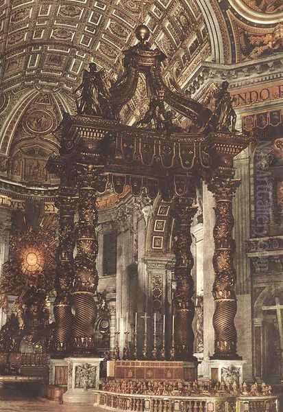 The Baldacchino Oil Painting by Gian Lorenzo Bernini