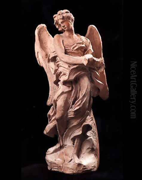 The Angel of the Crown of Thorns Oil Painting by Gian Lorenzo Bernini