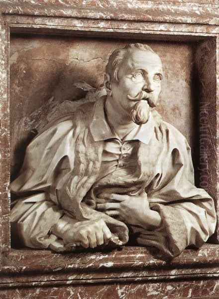 Physician Gabriele Fonseca Oil Painting by Gian Lorenzo Bernini