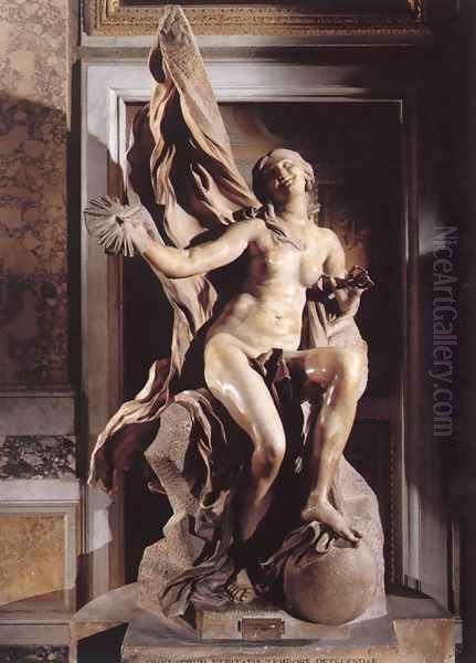 Truth Oil Painting by Gian Lorenzo Bernini