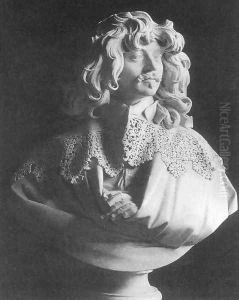 Bust of Thomas Baker Oil Painting by Gian Lorenzo Bernini