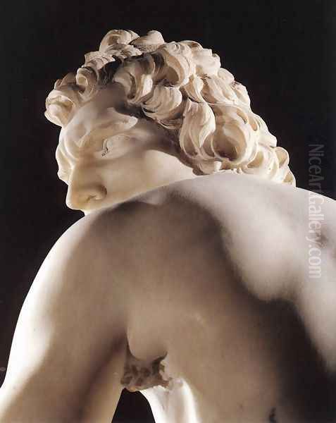 David [detail: 1] Oil Painting by Gian Lorenzo Bernini