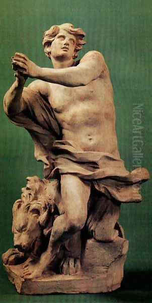 Daniel and the Lion 2 Oil Painting by Gian Lorenzo Bernini