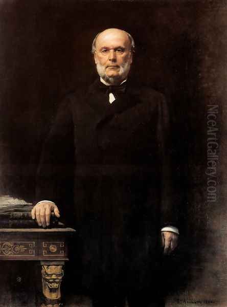 Portrait of Jules Grevy Oil Painting by Leon Bonnat