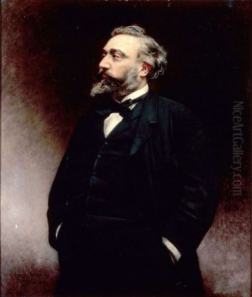 Leon Gambetta Oil Painting by Leon Bonnat