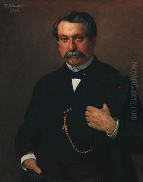 Portrait of a Man Oil Painting by Leon Bonnat