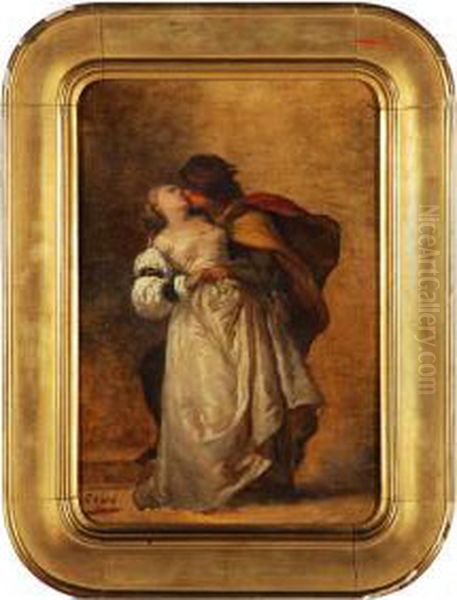 Il Bacio Oil Painting by Antonio Zona