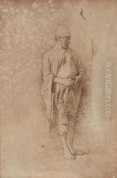 Turco In Piedi Oil Painting by Fausto Zonaro