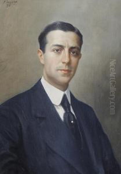 Portrait Of A Gentleman Oil Painting by Fausto Zonaro