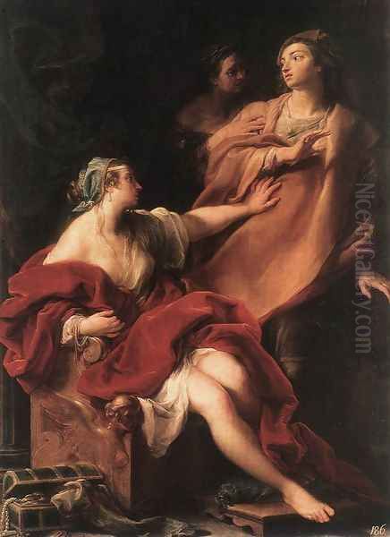 Sensuality 1747 Oil Painting by Pompeo Gerolamo Batoni