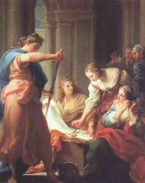 Achilles at the Court of Lycomedes, 1745 Oil Painting by Pompeo Gerolamo Batoni