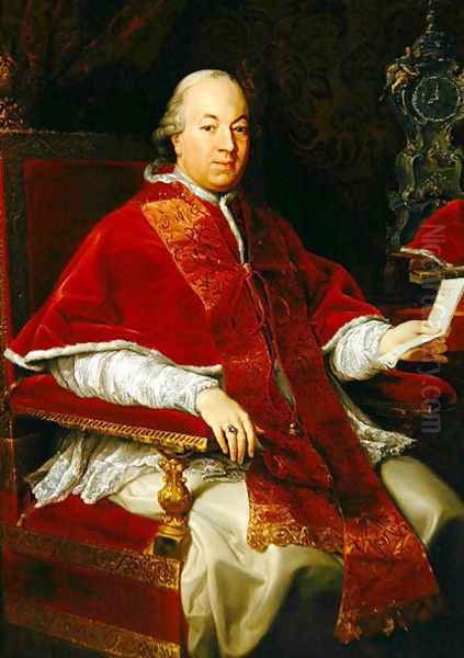 Pope Pius VI Oil Painting by Pompeo Gerolamo Batoni