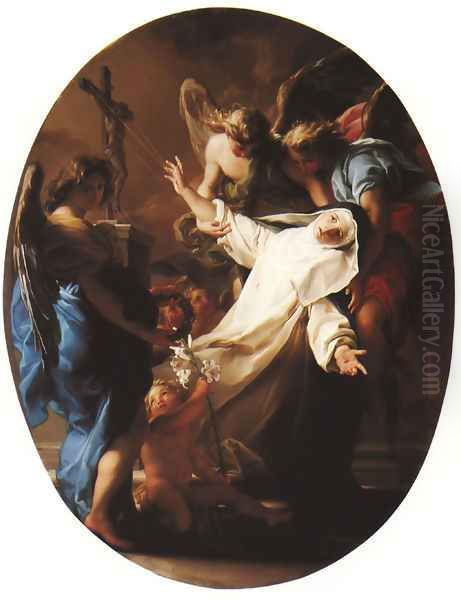 Ecstasy of St. Catherine of Siena Oil Painting by Pompeo Gerolamo Batoni