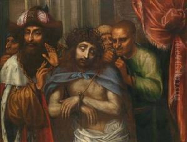 Ecce Homo Oil Painting by Arminio Zuccati