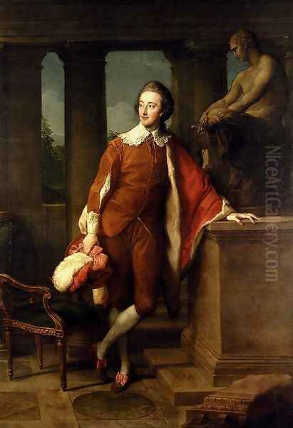 Portrait Of Anthony Ashley-Cooper, 5th Earl Of Shaftesbury (1761-1811) Oil Painting by Pompeo Gerolamo Batoni