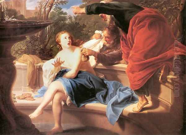 Susanna and the Elders Oil Painting by Pompeo Gerolamo Batoni