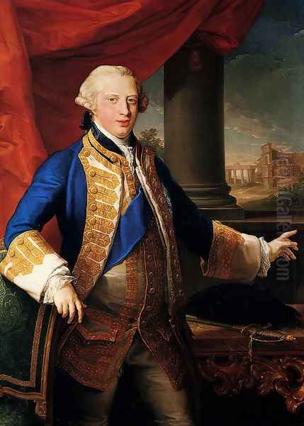 Portrait Of Edward Augustus, Duke Of York (1739-1767) Oil Painting by Pompeo Gerolamo Batoni