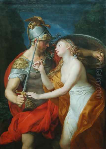 Allegory of Peace and War Oil Painting by Pompeo Gerolamo Batoni