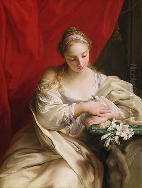 Purity of Heart Oil Painting by Pompeo Gerolamo Batoni