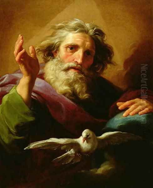 God the Father 1779 Oil Painting by Pompeo Gerolamo Batoni