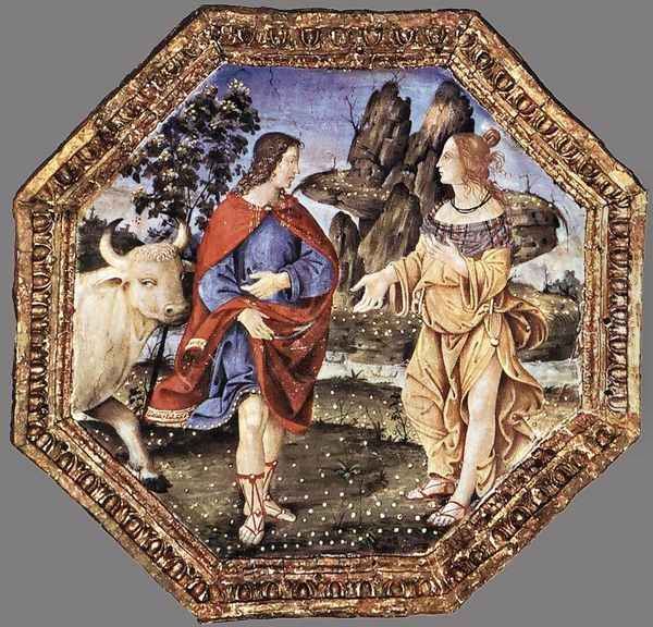 Ceiling decoration 1492-94 Oil Painting by Bernardino di Betto (Pinturicchio)