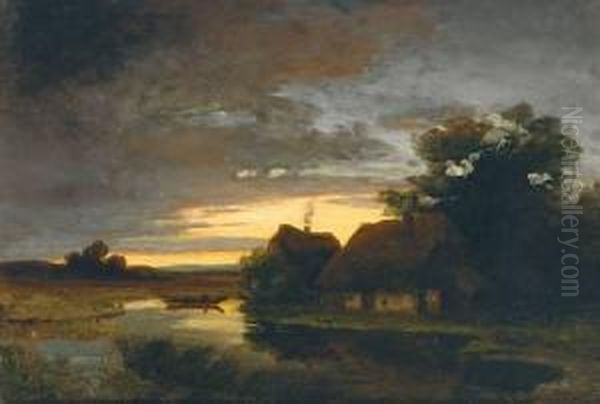 Zugeschr Oil Painting by Anton Georg Zwengauer