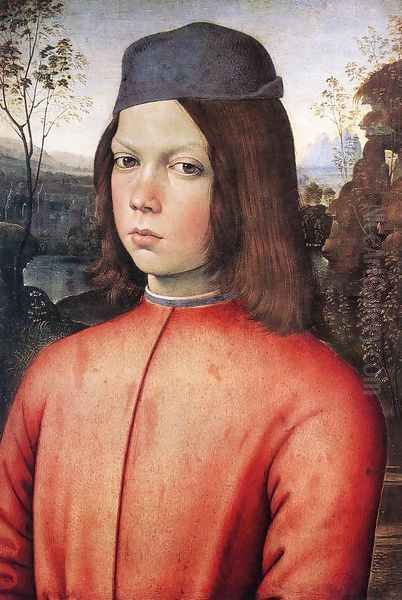 Portrait of a Boy 1481-83 Oil Painting by Bernardino di Betto (Pinturicchio)