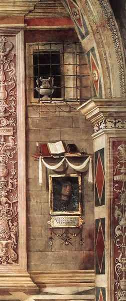 Annunciation (detail-1) 1501 Oil Painting by Bernardino di Betto (Pinturicchio)