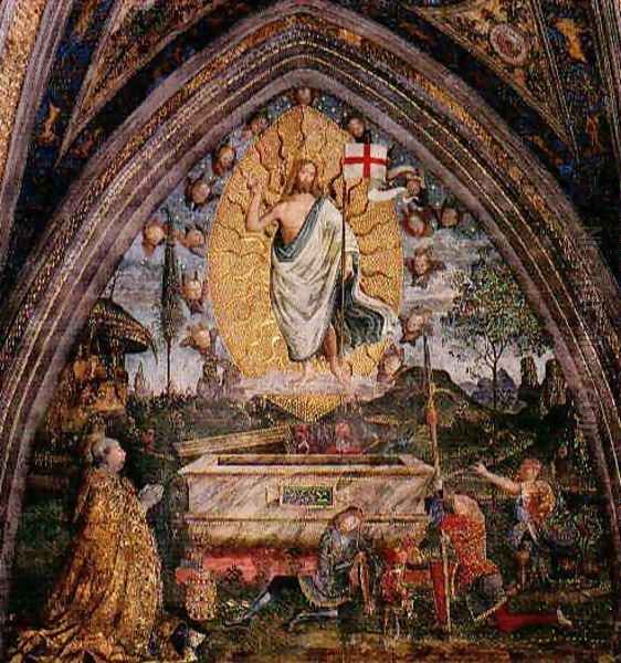 The Resurrection Oil Painting by Bernardino di Betto (Pinturicchio)