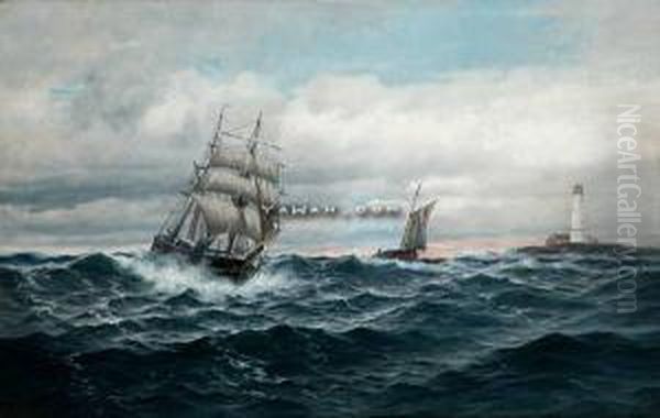 Forfulle Seil Olje Pa Lerret Oil Painting by Martin Aagaard