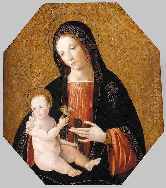 Virgin and Child 1492-94 Oil Painting by Bernardino di Betto (Pinturicchio)