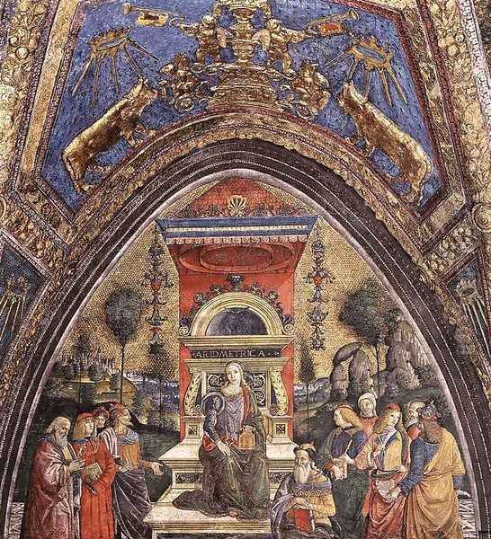 The Arithmetic 2 Oil Painting by Bernardino di Betto (Pinturicchio)