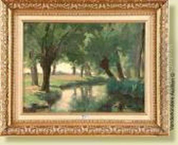 Le Ruisseau Oil Painting by Pierre Abatucci