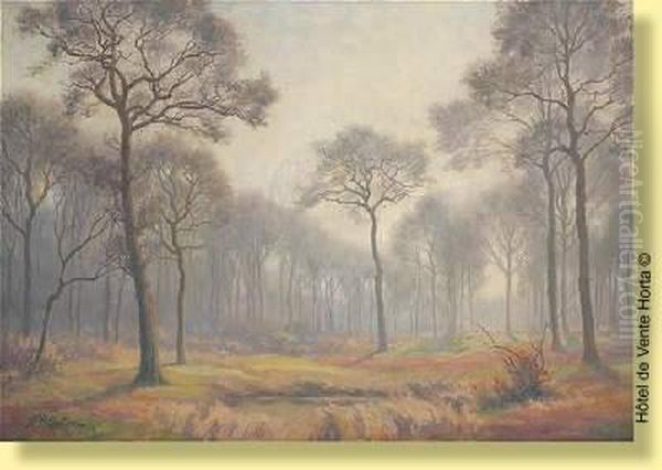 Leverde Brume Sur La Foret Oil Painting by Pierre Abatucci