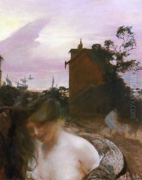 The Storm Oil Painting by Paul Albert Besnard