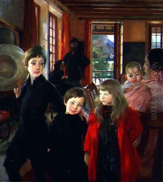 The Artist's Family, 1890 Oil Painting by Paul Albert Besnard