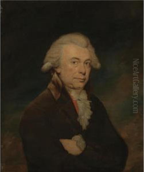 Portrait Of A Man Oil Painting by Lemuel Francis Abbott