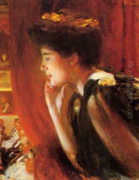 At The Opera Oil Painting by Paul Albert Besnard