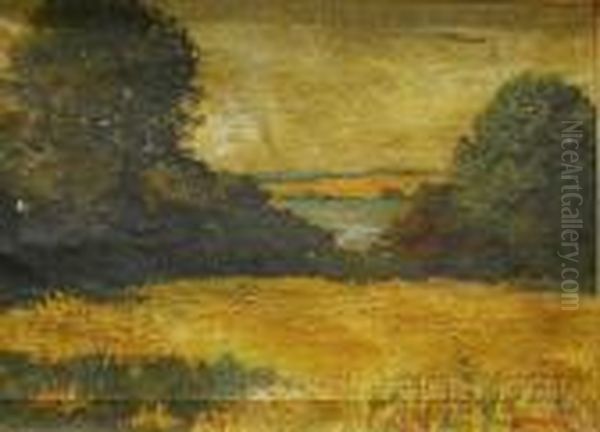 Fields And Woods Oil Painting by Yarnall Abbott