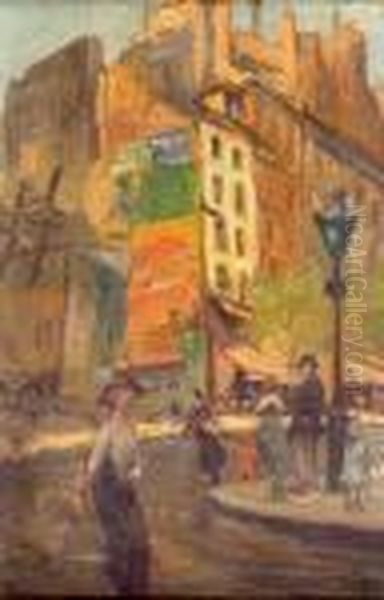 L'avenue Junot A Montmartre Oil Painting by Louis Abel-Truchet