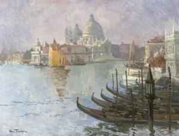 San Giorgio Maggiore, Venise Oil Painting by Louis Abel-Truchet