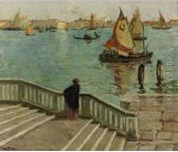 Venise Oil Painting by Louis Abel-Truchet