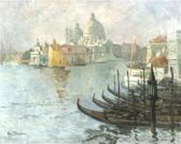 View Of San Maggiore, Venice Oil Painting by Louis Abel-Truchet