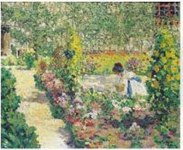 Au Jardin Potager Oil Painting by Louis Abel-Truchet