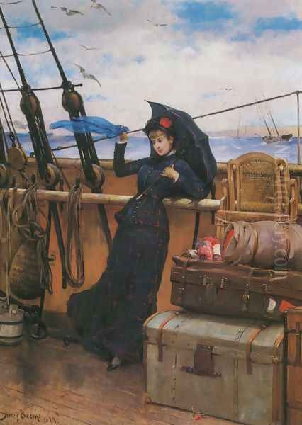 The Departure Oil Painting by Henry Bacon